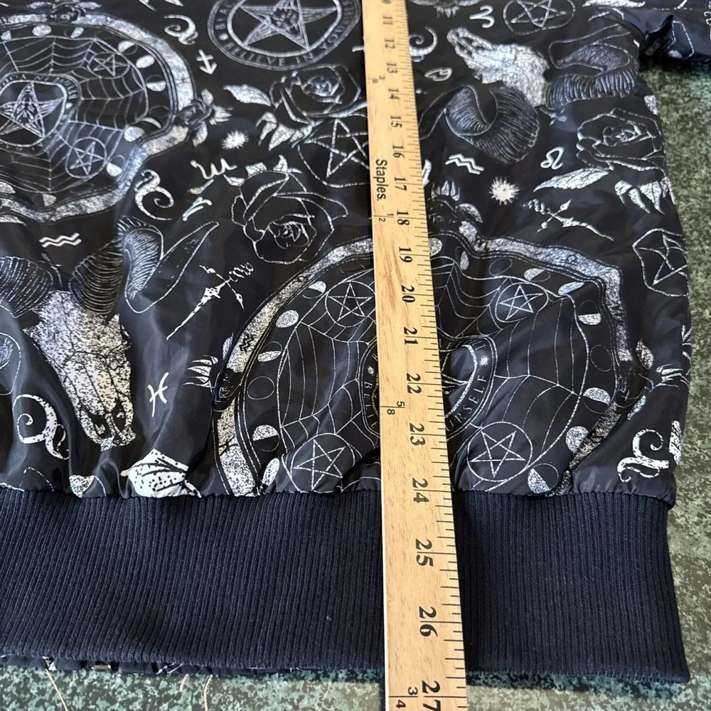 Blackcraft Cult Occult Skullcraft Lightweight Bomber Jacket AOP Dark Goth